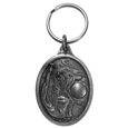 Wizard Antiqued Metal Key Chain